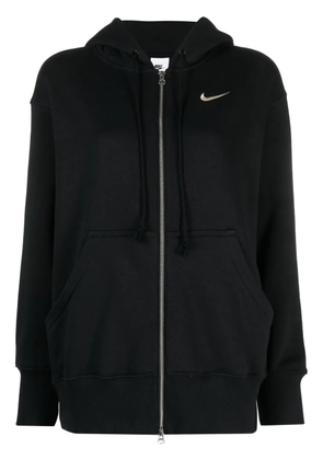 Nike Phoenix logo-embroidered zip-up hoodie - Black