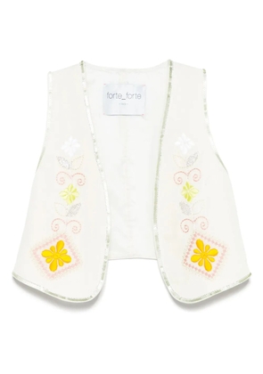 Forte Forte linen waistcoat - Neutrals