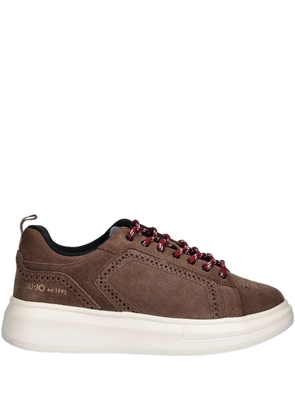 LIU JO perforated sneakers - Brown