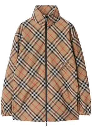 Burberry check-pattern jacket - Neutrals