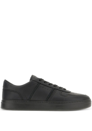 Hogan H668 leather lace-up trainers - Black