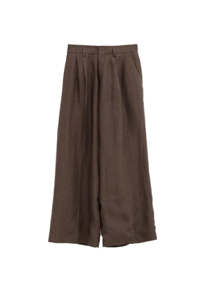 ERL pleated palazzo pants - Brown