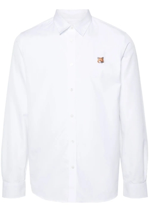 Maison Kitsuné Fox-motif cotton shirt - White