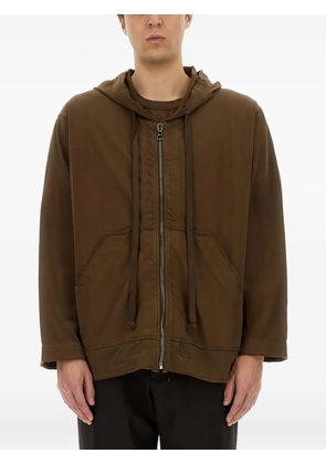 Uma Wang zip-up hoodie - Brown