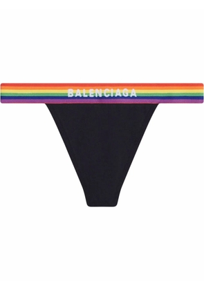 Balenciaga Pride sporty thong - Black