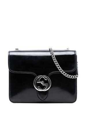 Gucci Pre-Owned 2016-2025 Small Polished Calfskin Interlocking G Dollar crossbody bag - Black
