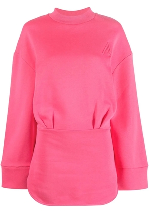 The Attico fitted sweatshirt dress - Pink