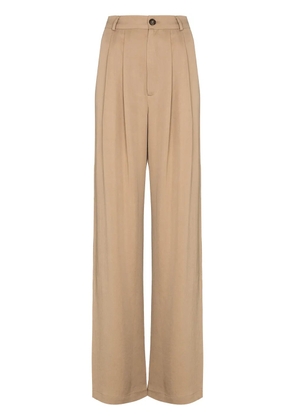 Reformation Mason high-waist wide-leg trousers - Brown