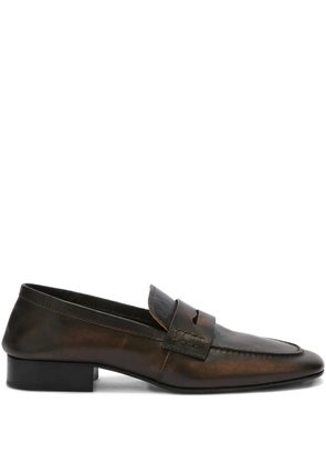 DRIES VAN NOTEN leather loafers - Brown