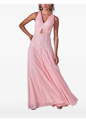 Lethicia Bronstein cut-out sequinned dress - Pink