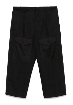 Setchu cropped trousers - Black