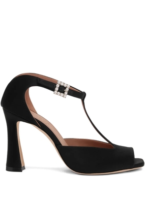 Malone Souliers 90mm Nomi embellished T-bar heeled sandals - Black