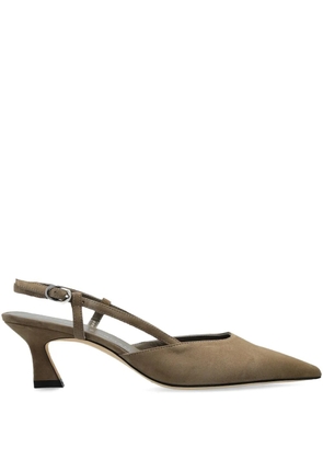 Stuart Weitzman 50mm Vinnie slingback pumps - Brown