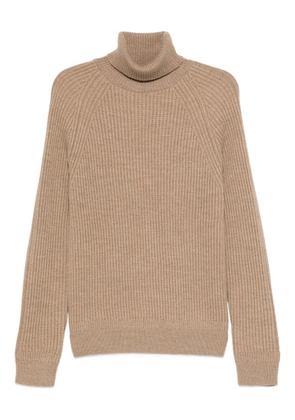 Zanone ribbed turtleneck sweater - Neutrals