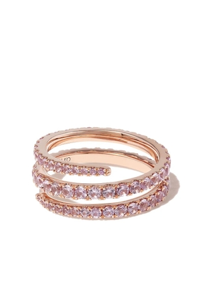 Anita Ko 18kt yellow gold Coil diamond ring - Pink