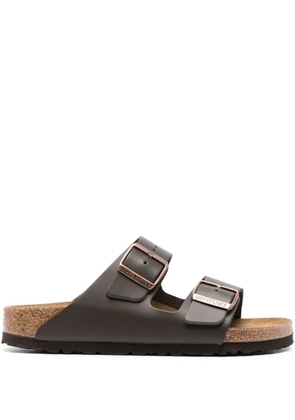 Birkenstock Arizona buckled slides - Brown