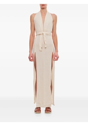Caravana Hera V-neck maxi dress - Neutrals