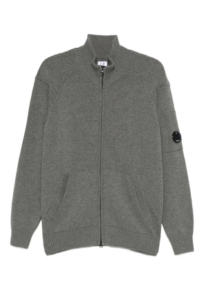 C.P. Company Lens-detail zip-up cardigan - Grey