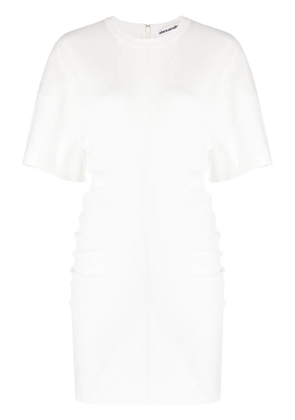 Alexander Wang draped jersey minidress - White