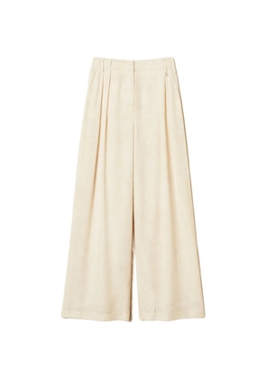 TWINSET pleat-detail palazzo pants - Neutrals