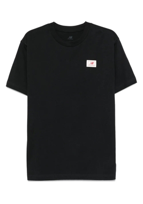 New Balance logo-patch T-shirt - Black