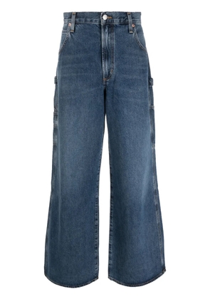 AGOLDE mid-rise wide-leg jeans - Blue