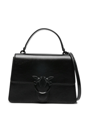 PINKO Love One logo-plaque tote bag - Black