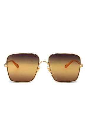 Chloé Eyewear square frame sunglasses - Gold