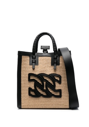 Casadei Baurivage woven tote bag - Neutrals