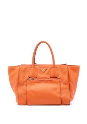 Prada Pre-Owned 2010-2026 Vitello Phenix Shopping Tote satchel - Orange