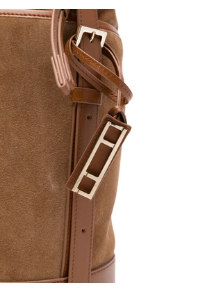 Fabiana Filippi drawstring bucket bag - Brown