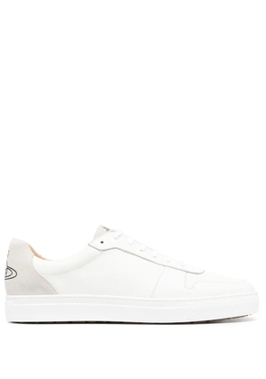 Vivienne Westwood logo-print calf leather sneakers - White