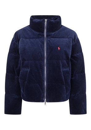 Polo Ralph Lauren corduroy quilted puffer jacket - Blue