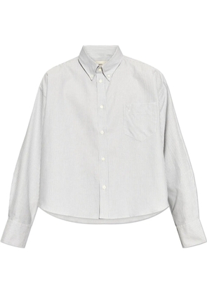 AMI Paris striped cotton shirt - White
