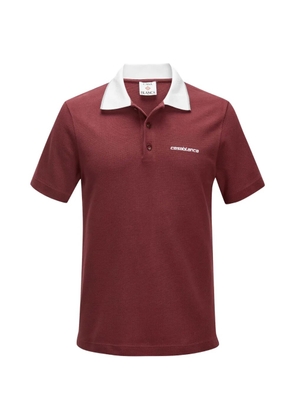 Casablanca textured polo shirt