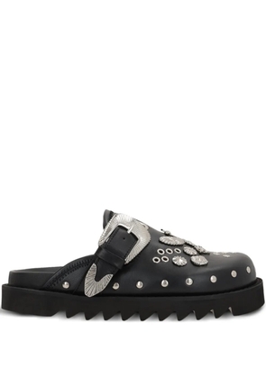 Toga Pulla studded leather mules - Black