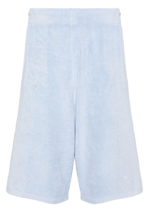 Martine Rose towelling knee-length shorts - Blue