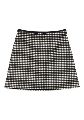 Valentino Garavani gingham mini skirt - Black