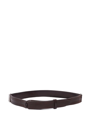 Orciani textured leather belt - Brown