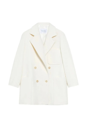 Max Mara Starna double-breasted coat - White
