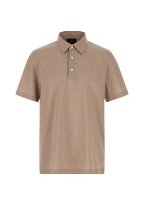 Brioni cotton polo shirt - Neutrals