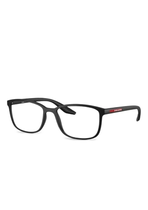 Prada Linea Rossa 07RV rectangle-frame glasses - Black