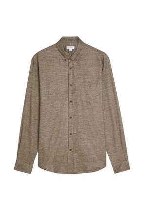 Sunspel pocket button-down shirt - Brown