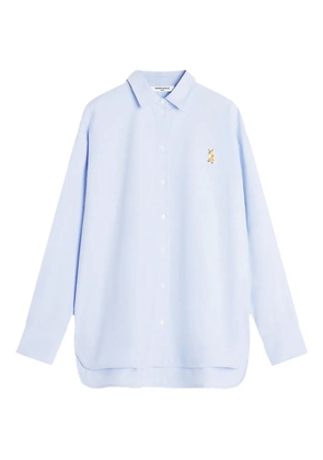 Maison Kitsuné Lady Fox embroidered shirt - Blue