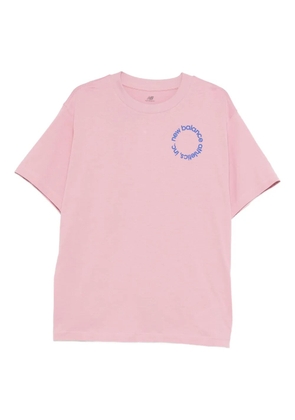 New Balance circular-logo T-shirt - Pink