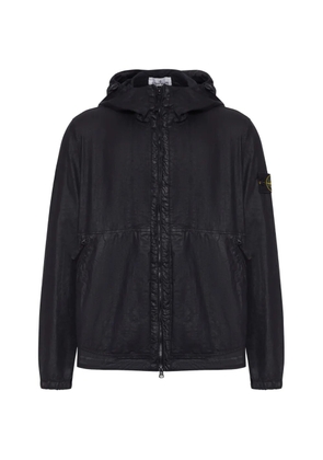 Stone Island hooded zip jacket - Black