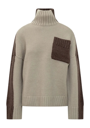 JW Anderson two-tone panelled sweater - Brown