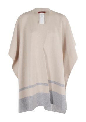 Max Mara Salato striped cape - Neutrals
