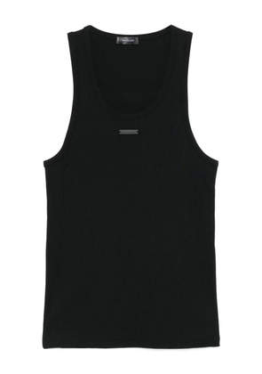 Mugler ribbed scoop-neck tank top - Black