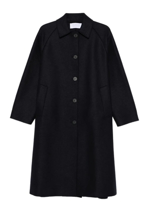 Harris Wharf London button-front raglan-sleeve coat - Blue